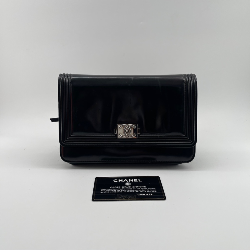 Chanel Boy Black Wallet On Chain